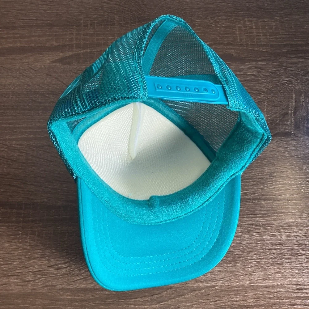 OTTO Teal and White 'Tennis Friends' Trucker Hat